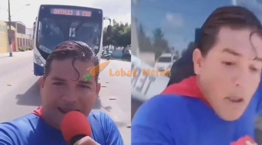 Konon ada kuasa Superman Dilanggar Bas Lepas Cuba Tahan Guna Tangan Nasib Baik Tak Cedera