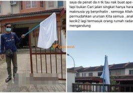 minta bantuan kibar bendera