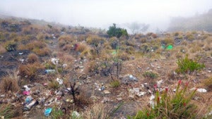 sampah di gunung rinjani 169