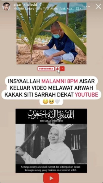 aisar buat video pasal sarah