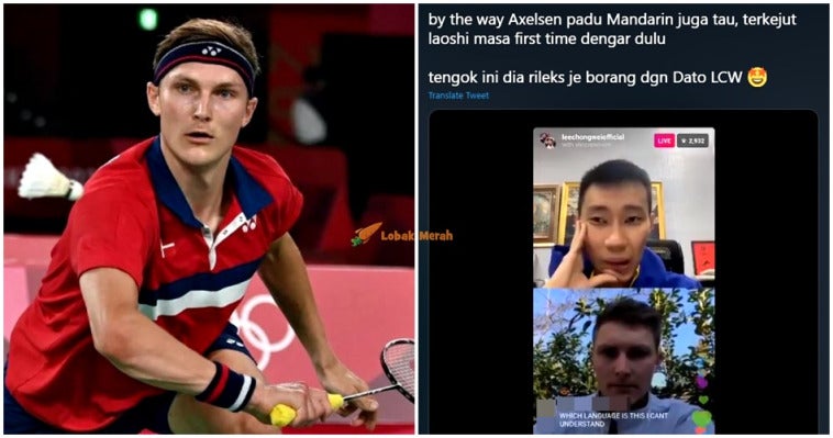 Axelsen Cakap Mandarin Dengan Dato Lee Chong Wei