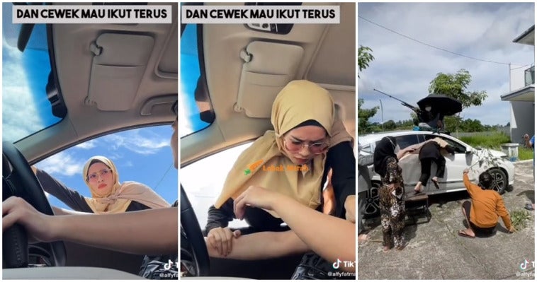 Cewek Mahu Ikut Masuk Kereta Tiktok