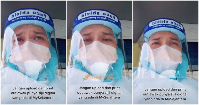 ft frontliner nasihat jangan upload sijil digital vaksin