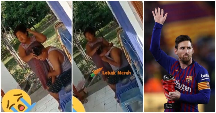 Ft Ibu Pujuk Anak Nangis Sebab Messi Tinggal Barca