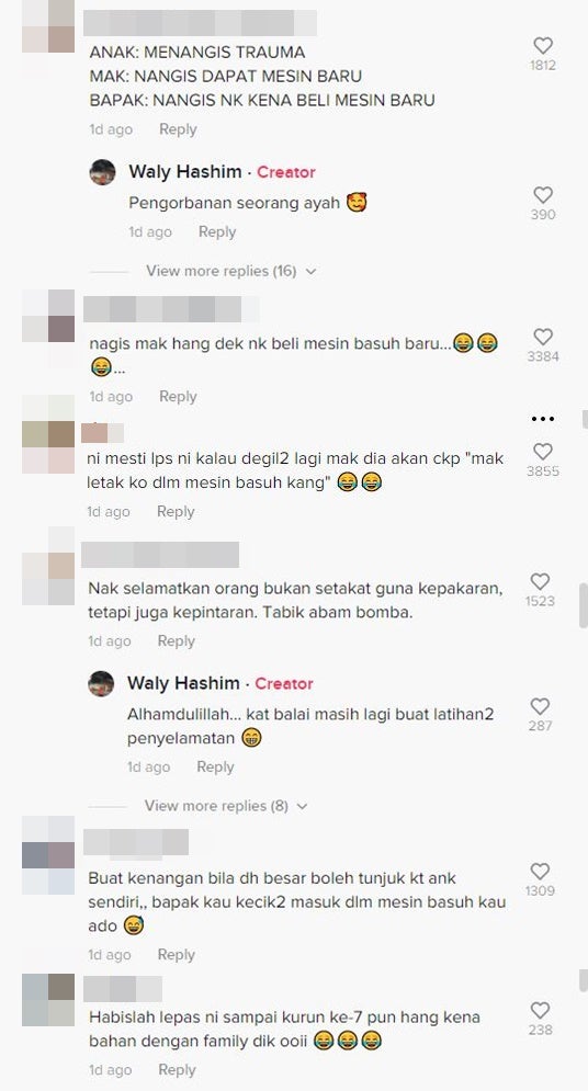 Komen Tersangkut Dalam Mesin