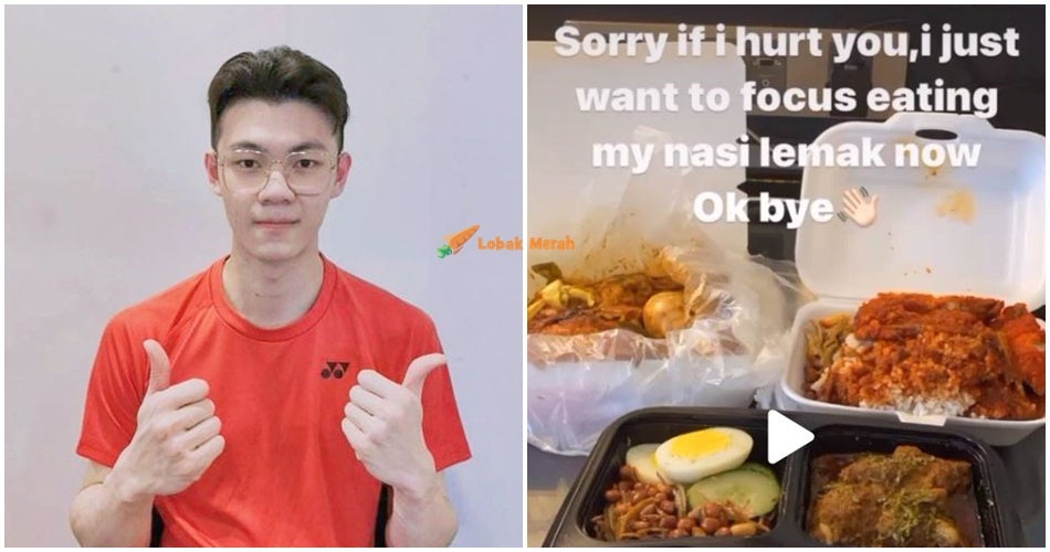 Lee Zii Jia Dapat 3 Bungkus Nasi Lemak