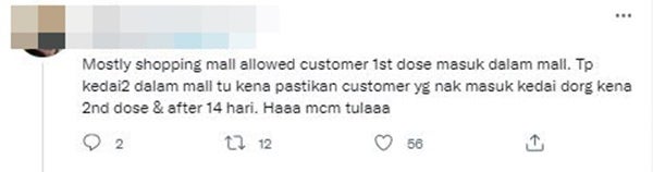 lelaki bengang tak dapat masuk kedai 1 dos vaksin 3