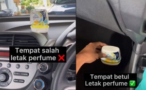 Tempat Salah Letak Perfume Kereta