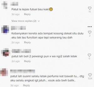 Tik Tok Komen Tempat Letak Perfume Kereta