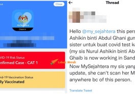 Kes Guna Ic Orang Lain Buat Swab Test