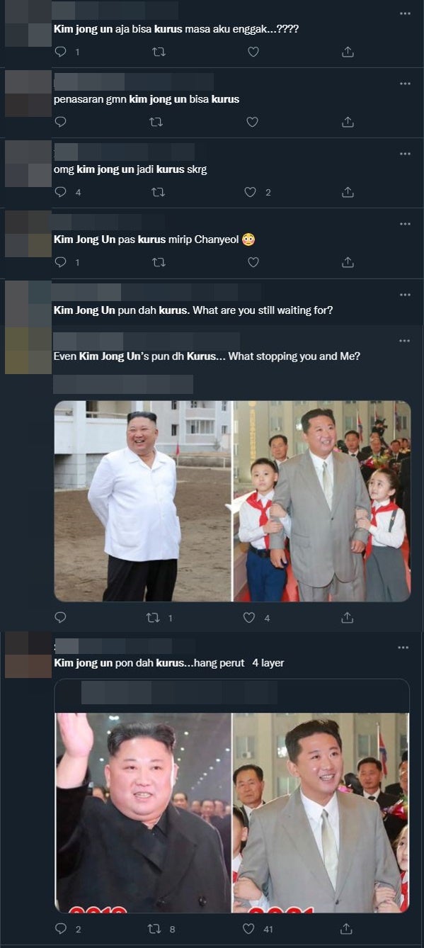 kim jong un kurus komen