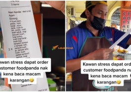peniaga stress dapat order panjang dari customer
