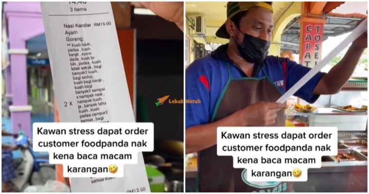 Peniaga Stress Dapat Order Panjang Dari Customer