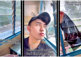 Cikgu Rajin Pasang Tinted Cermin Tingkap Tiktok