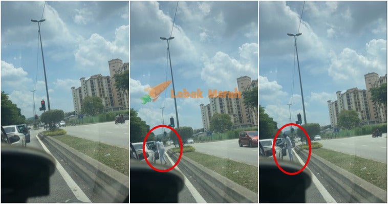 ft wanita pulangkan sampah BMW