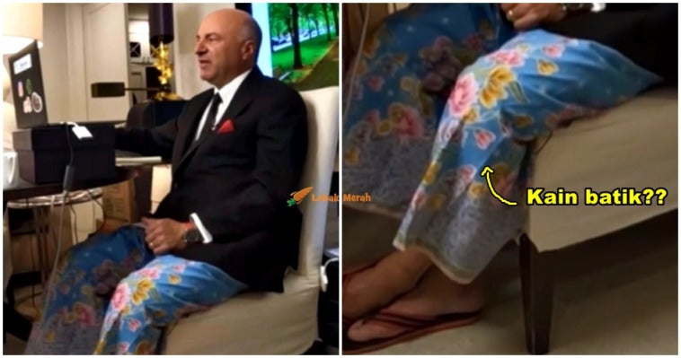 kevin pakai kain batik