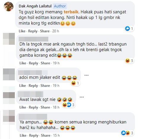 komen terhibur edit