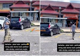 pergi jpj pakai kain pelikat