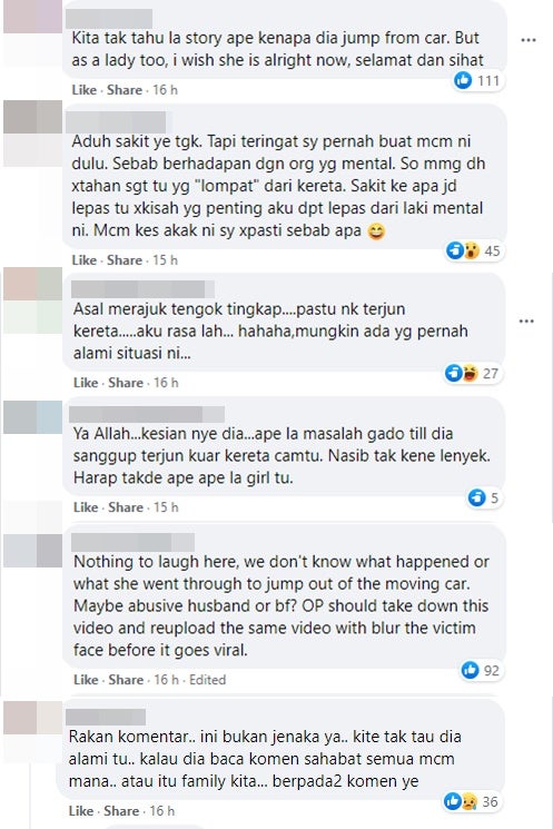 terjun dari kereta