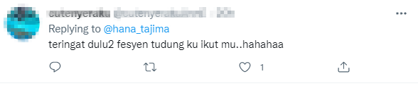 hana tajima buat caomeback kat twitter 3 1