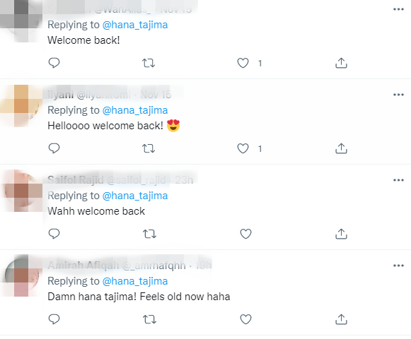 hana tajima buat caomeback kat twitter 4