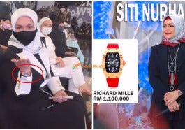 siti nurhaliza pakai jam tangan mewah