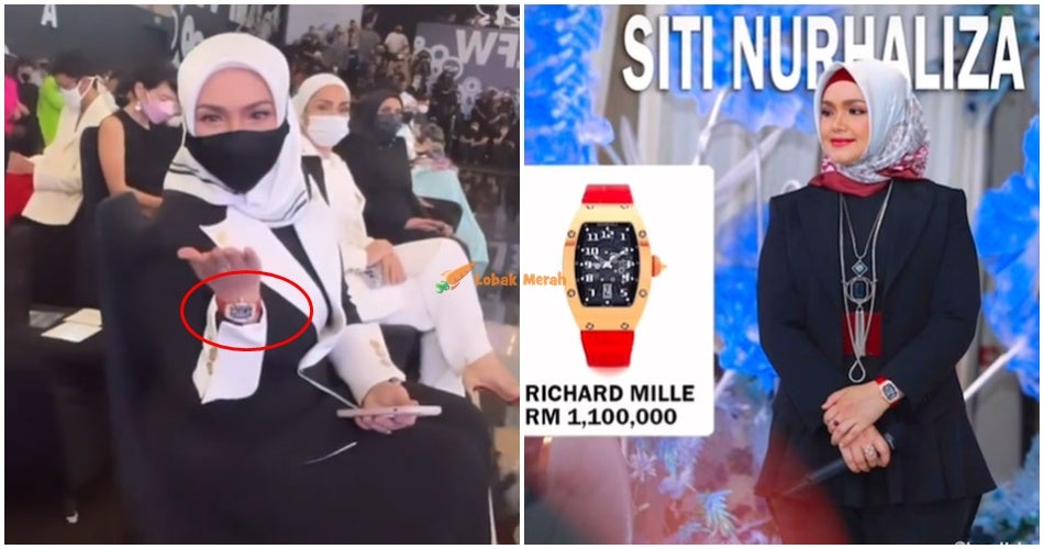 siti nurhaliza pakai jam tangan mewah