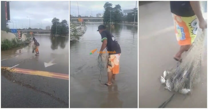 [VIDEO] Lawak! Lelaki Dirakam Jala Ikan Tengah Jalan Buat Ramai ...