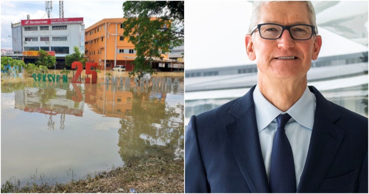 ft tim cook nak bantu mangsa banjir