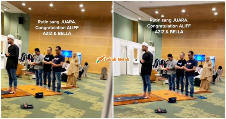 Aliff Aziz Imamkan Solat Jemaah