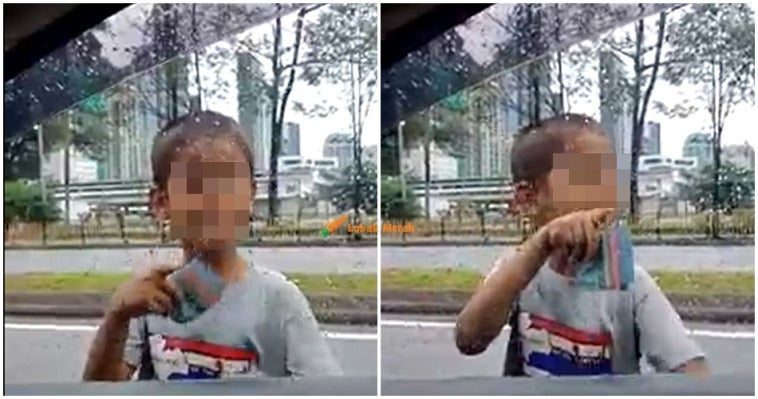 budak tepi jalan ugut beri duit video