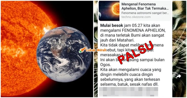 Aphelion Bumi Jauh Dari Matahari