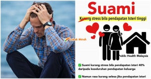 suami stress pendapatan isteri tinggi