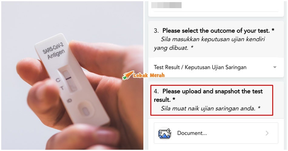 Ujian Saringan Covid Muat Naik Gambar Mysejahtera