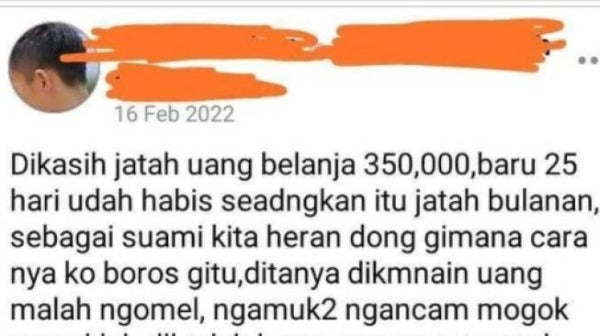 81775 curhat ngeluh saat istri ngamuk ditanya jatah bulanan rp 350 ribu habis suami malah mau kawin lagi e1647054221396