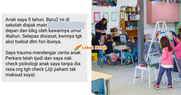 Anak saya 5 tahun baru ni diajak main jilt jilt kemluan depan dan belakang oleh budak 4 tahun 1