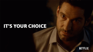 its your choice lucifer morningstar