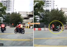 Rider Kemalangan Langgar Lampu Isyarat