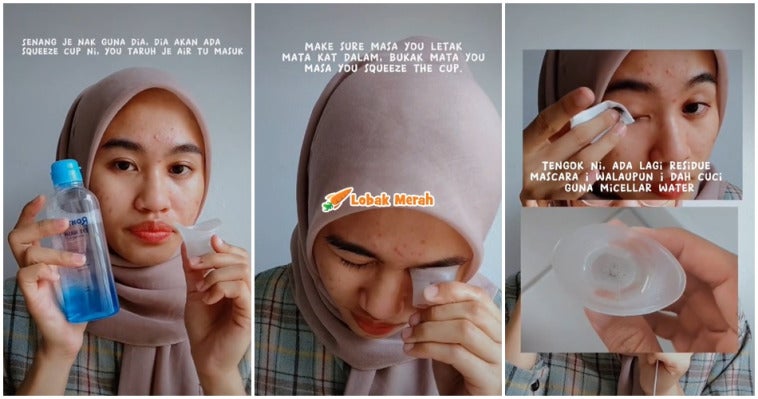 Gadis Ini Kongsi Cara Cuci Mata Dengan Bersih