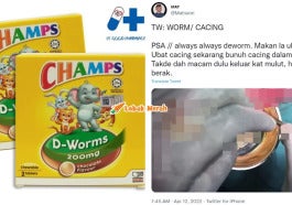 Lelaki Ini Nasihatkan Netizen Pentingnya Makan Ubat Cacing 1