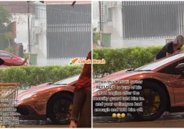 Pemandu Lamborghini Terus Chow Lepas Kena Sound