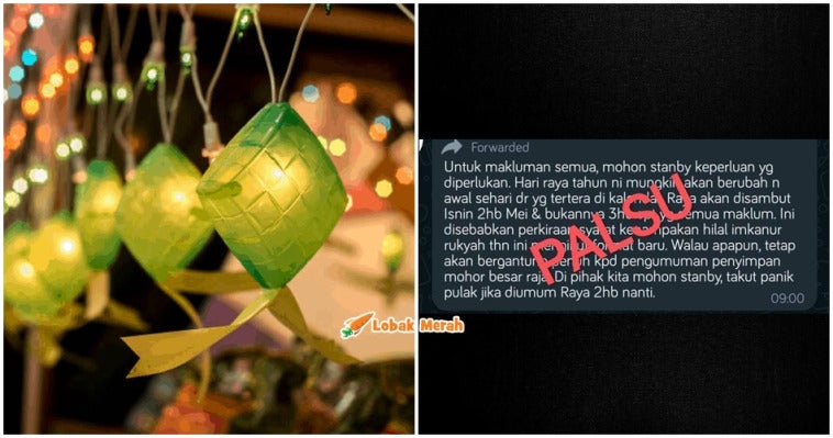 hari raya aidilfitri bukan isnin