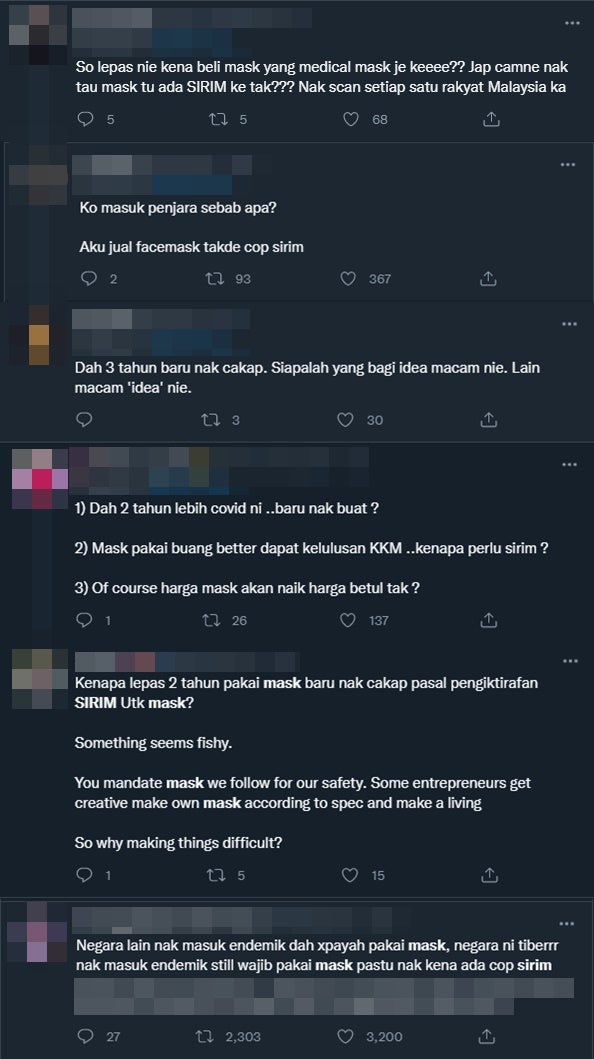 kena pakai mask sirim