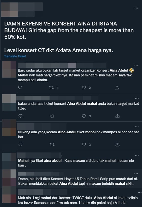 Konsert Tiket Aina Mahal