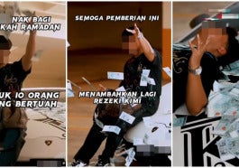 lempar duit nak bagi sedekah ramadan