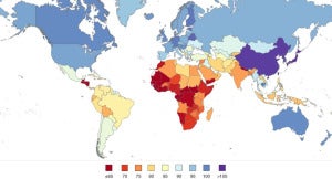 World Iq Map