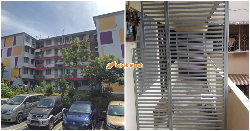 ft rumah flat pasang pagar depan rumah
