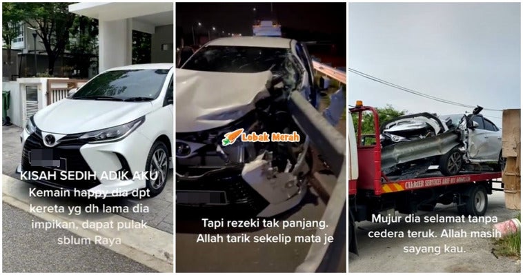 Kereta Baru Beli Total Lost Accident