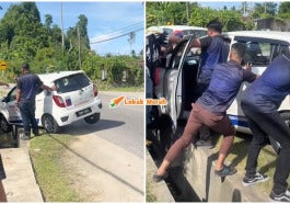 Kereta Masuk Longkang