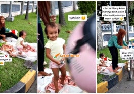 Beli Makanan Kerana Tertarik Senyuman Anak Penjual